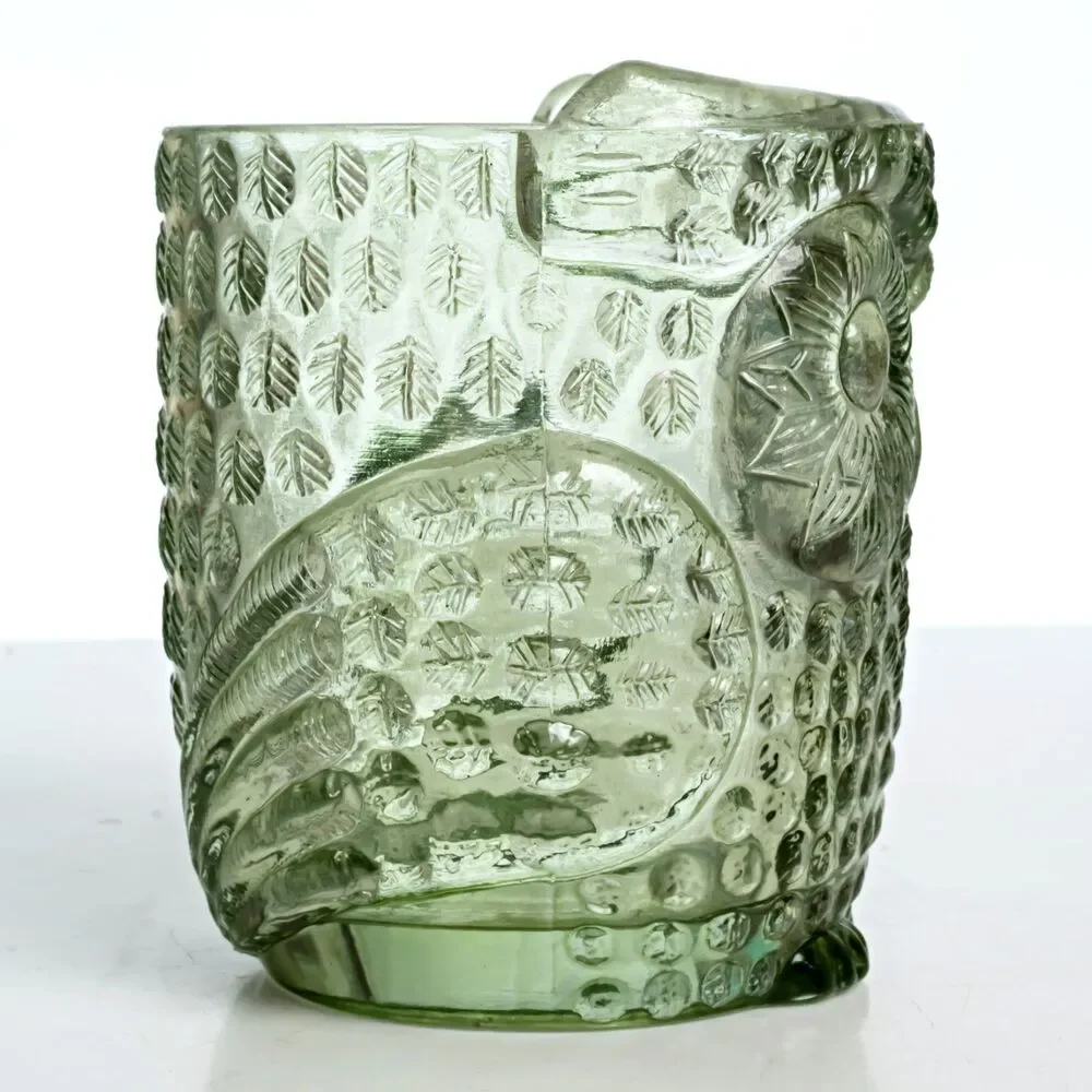 Owl Vase, Greeen, 4
